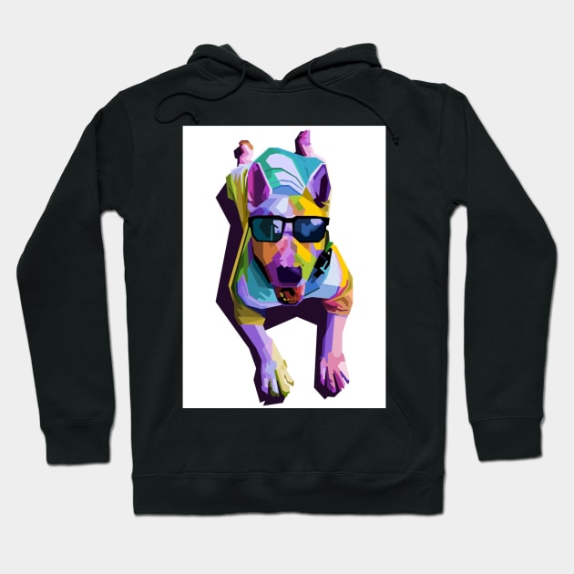 Bull terrier Hoodie by Hand-drawn